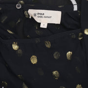 Etoile Isabel Marant Metallic Dot Shimmer Blouse Top S1