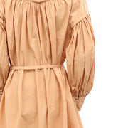 Ulla Johnson Solid Cotton Ruffle Mini Dress M