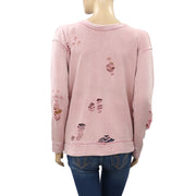 Free People We The Free Ribbed Pullover Top S
