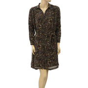 Petite Mendigote Jolie Jolie Floral Printed Shift Mini Dress M