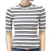 Maeve Anthropologie 小高领罗纹衬衫上衣