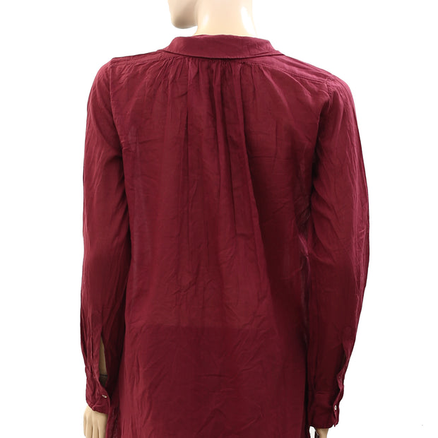 Etoile Isabel Marant Solid Shirt Tunic Top XS-0