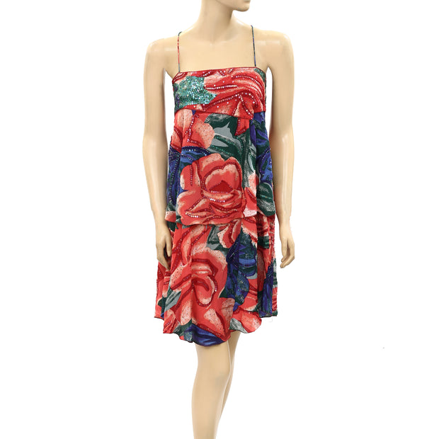 Hoss Intropia Anthropologie Sequin Embellished Mini Dress S