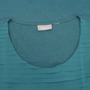 Chico's Pleated Green Tank Blouse Top M