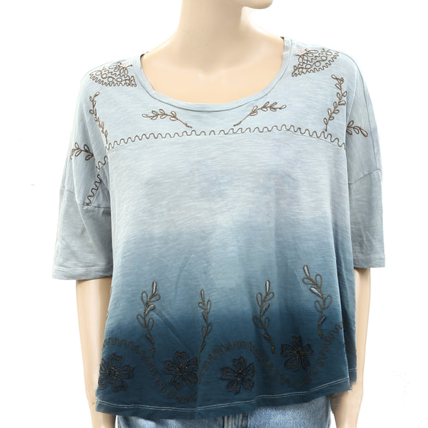 Akemi + Kin Anthropologie Tulsi Swing Tee Blouse Top