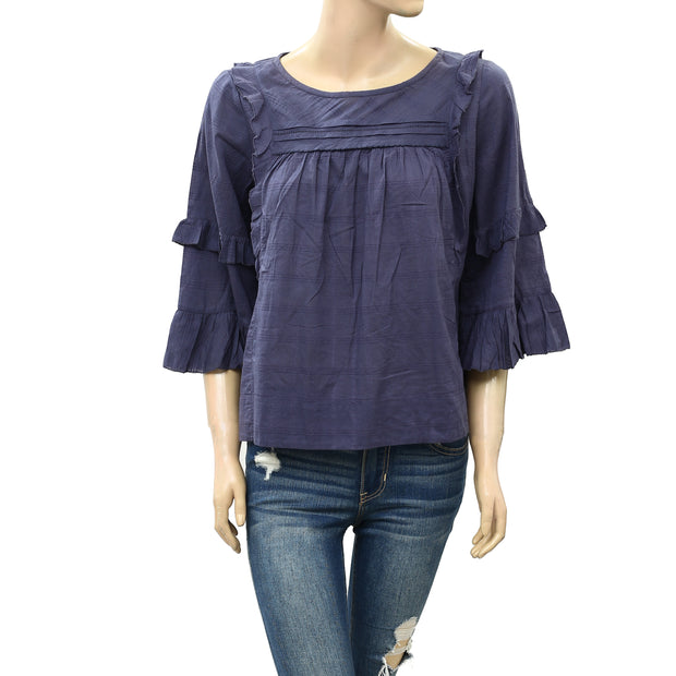 Odd Molly Anthropologie Ruffle Blouse Top S 1