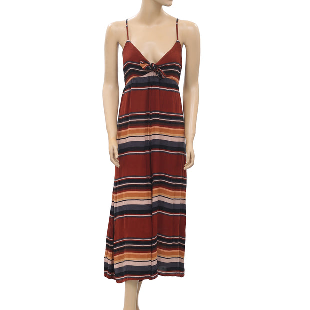 Urban Outfitters Bunny Tie-Front Stripe Jumpsuit M