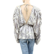 ASOS DESIGN Floral Printed Blouse Top S-6