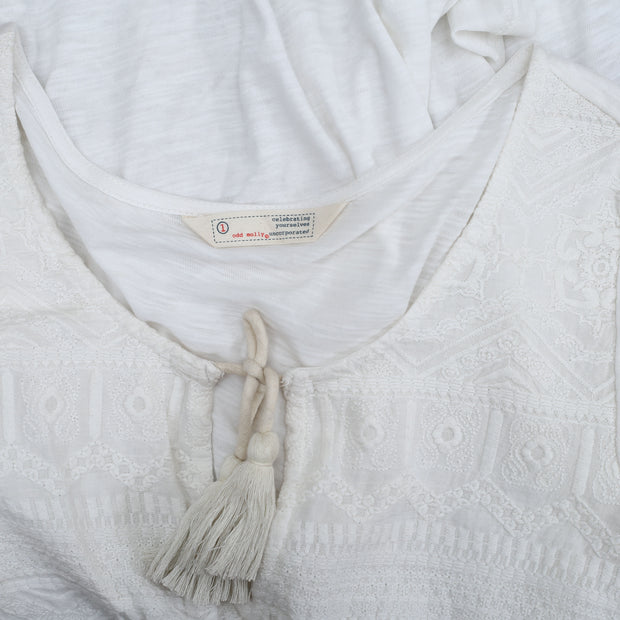 Odd Molly Anthropologie Embroidered Blouse Top S 1