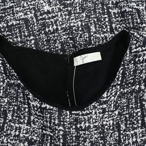 Joie Mintelle Jacquard Caviar Black Crop Top  S