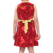 Bonpoint Kids Girl Velvet Red Wrap Mini Dress 10 Years