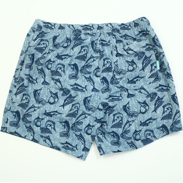 Bonobos Riviera Recycled Swim Swordfish Chambray Trunks Shorts L