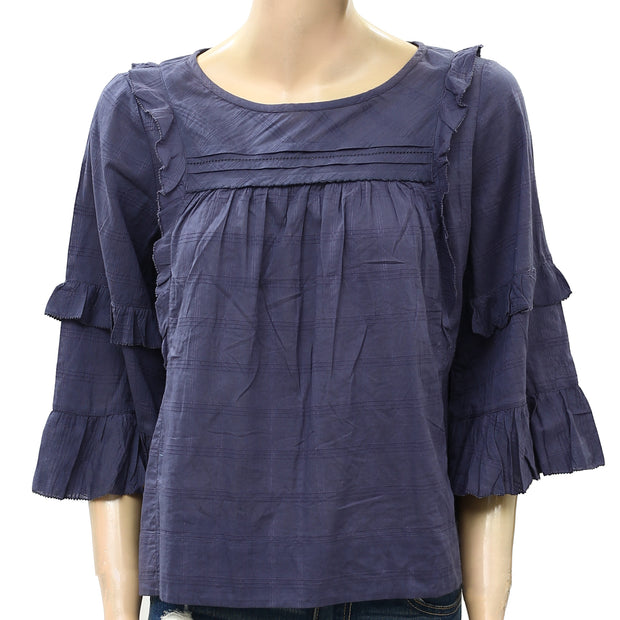 Odd Molly Anthropologie Ruffle Blouse Top S 1