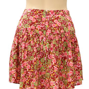 Free People Floral Printed High Waisted Mini Skirt XS