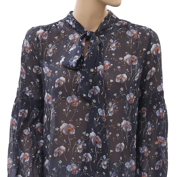 Ulla Johnson Mimi Floral Printed Blouse Top S-4 NWT