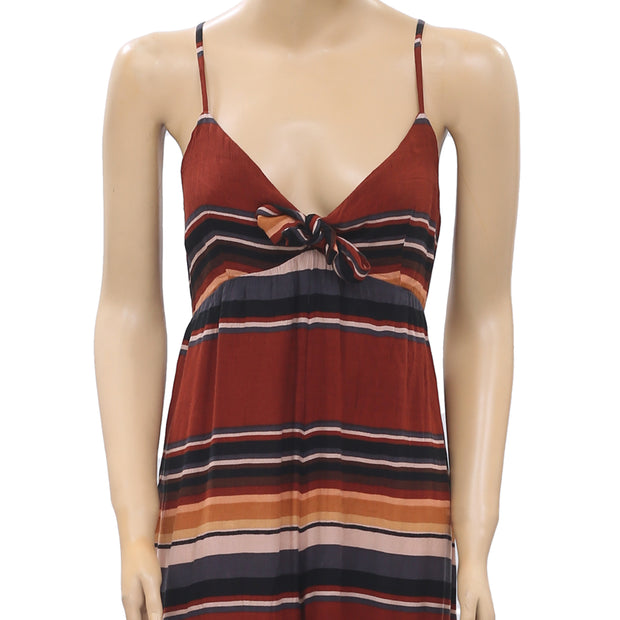 Urban Outfitters Bunny Tie-Front Stripe Jumpsuit M