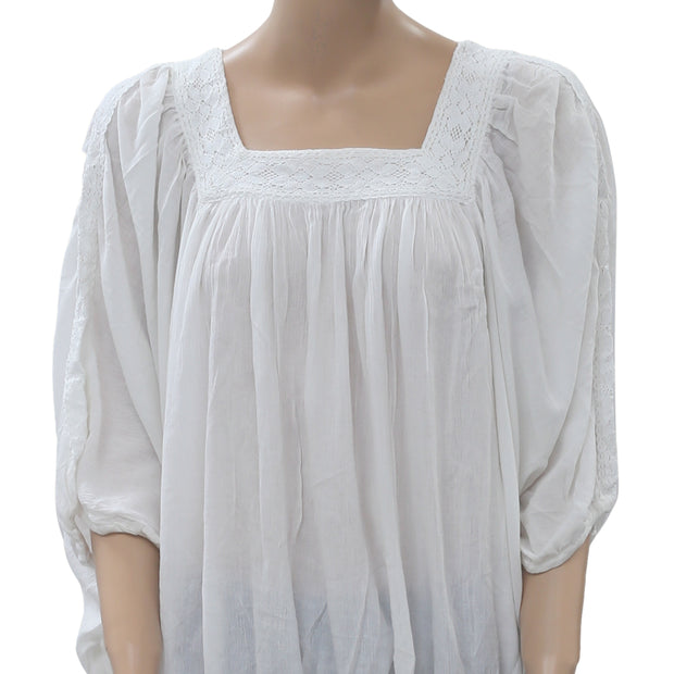 Denim & Supply Ralph Lauren Crochet Lace Tunic Top