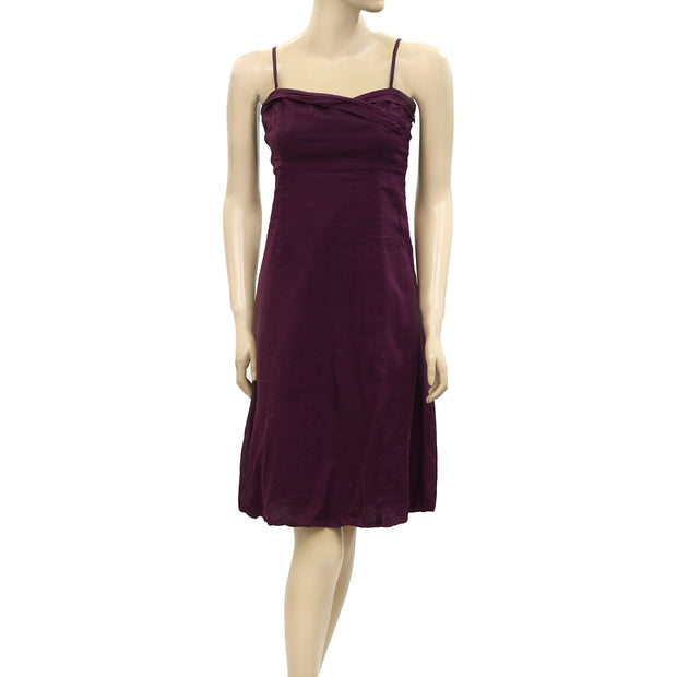 Free People Solid Pleated Mini Dress S