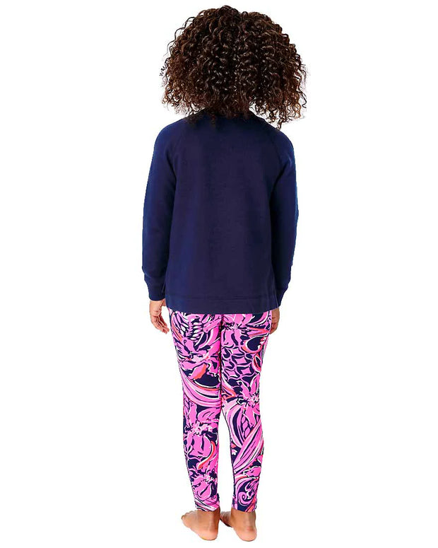 Lilly Pulitzer Girls Luxletic Mini Beach Comber Sweatshirt