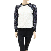 Juicy Couture Sequin Embellished Pullover Top XS