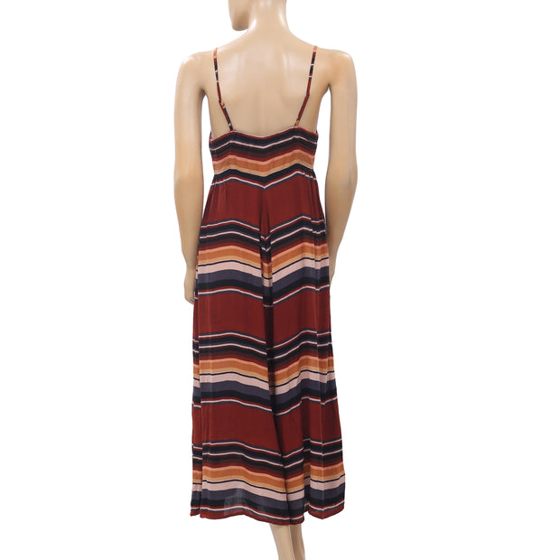 Urban Outfitters Bunny Tie-Front Stripe Jumpsuit M