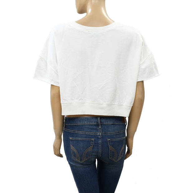 Out From Under Urban Outfitters Poppy Short Sleeve Cropped Top