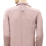 Diesel Solid Ruffle Taupe Shirt Tunic Top