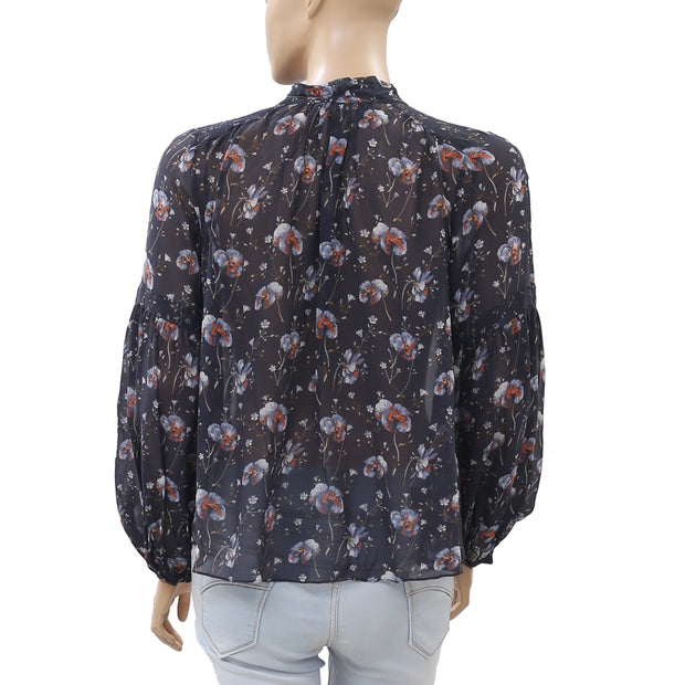 Ulla Johnson Mimi Floral Printed Blouse Top S-4 NWT