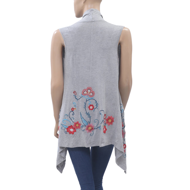 Caite Anthropologie Floral Asymmetrical Top S