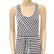 April Cornell Striped Printed Maxi Dress S
