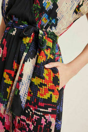 Anthropologie Astrid Needlepoint Printed Mini Dress S
