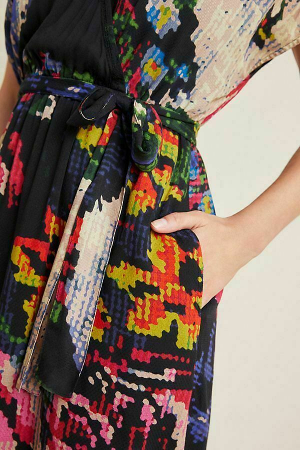 Anthropologie Astrid Needlepoint Printed Mini Dress S
