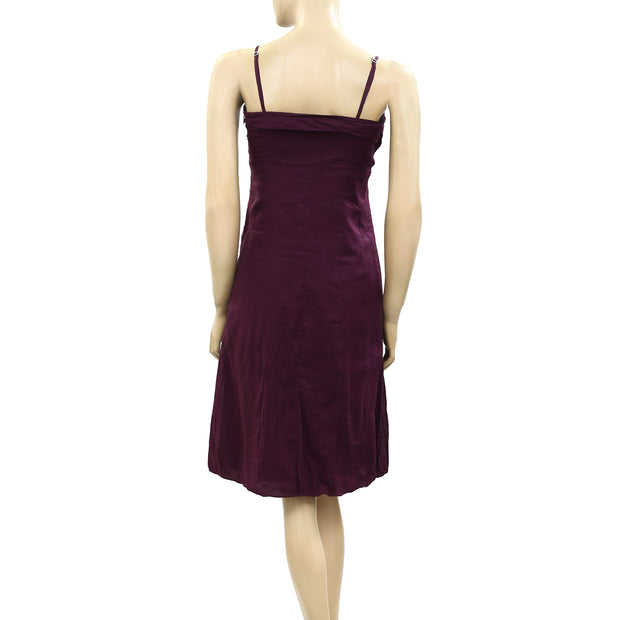 Free People Solid Pleated Mini Dress S