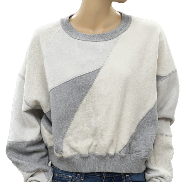 Free People We The Free Touch Of Grey Cropped Pullover Top