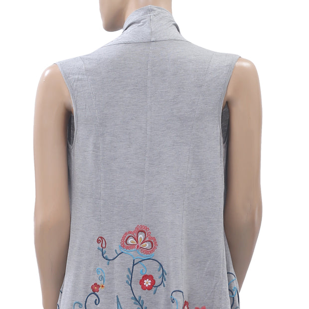 Caite Anthropologie Floral Asymmetrical Top S