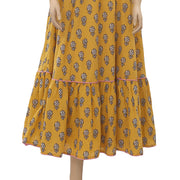 Rhode Resort Frida Off The Shoulder Yellow Midi Dress