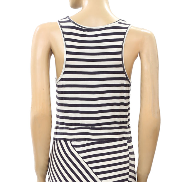 April Cornell Striped Printed Maxi Dress S
