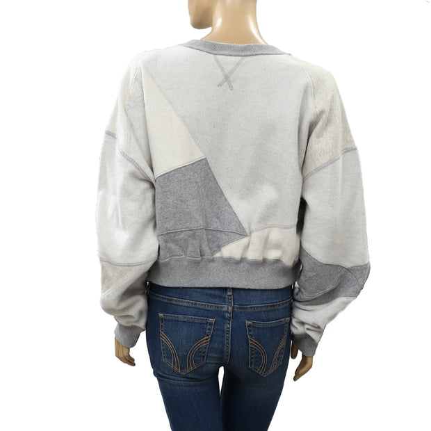 Free People We The Free Touch Of Grey Cropped Pullover Top