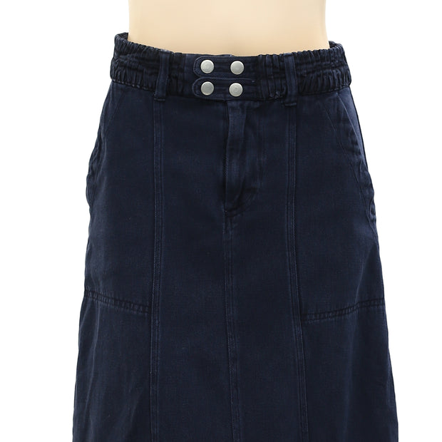 Sea New York Nyla Twill Midi Skirt XS-2