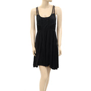 Element Floral Lace Black Tunic Mini Dress XS