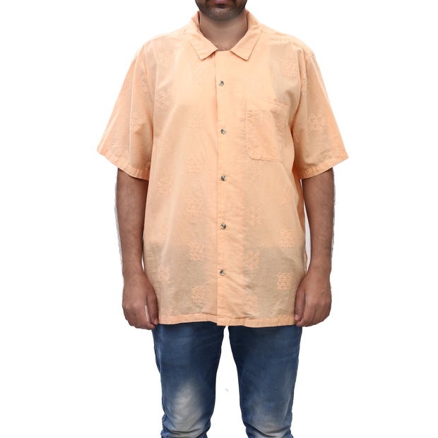 Urban Outfitters UO Men's Embroidered Button-Down Shirt Top