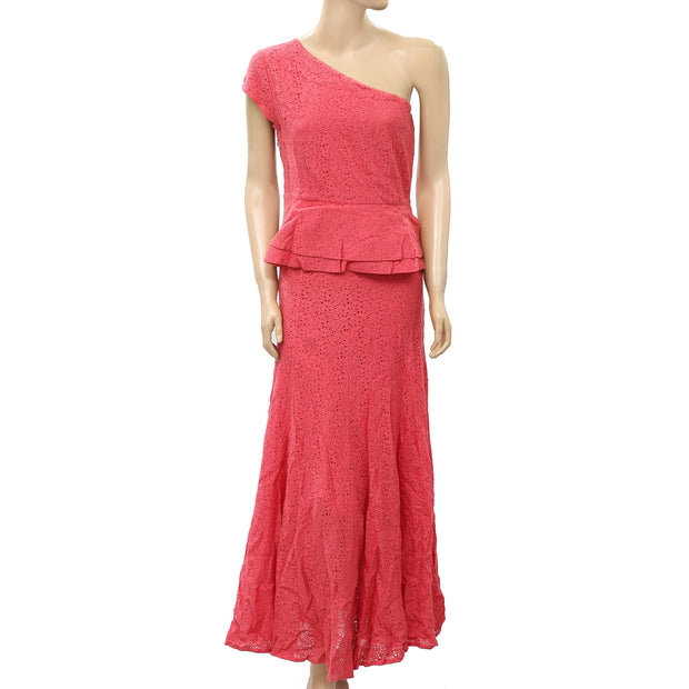 Monsoon One Shoulder Long Gown Maxi Dress S