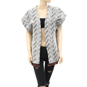 Ecote Urban Outfitters Quilted Woven Kimono Jacket Top FS