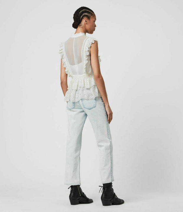 All Saints Lola 刺绣衬衫上衣