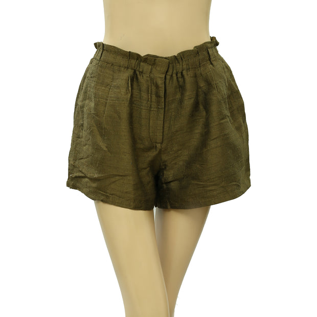RHODE Resort Natty Silk Canvas Shorts S