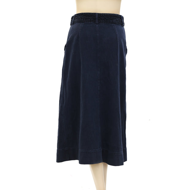 Sea New York Nyla Twill Midi Skirt XS-2