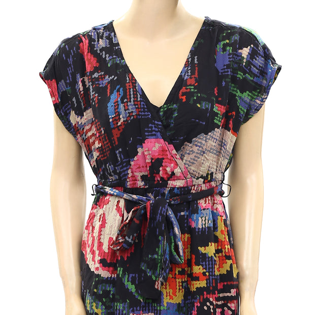 Anthropologie Astrid Needlepoint Printed Mini Dress S