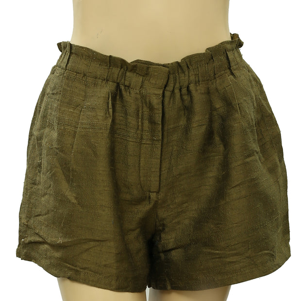 RHODE Resort Natty Silk Canvas Shorts S