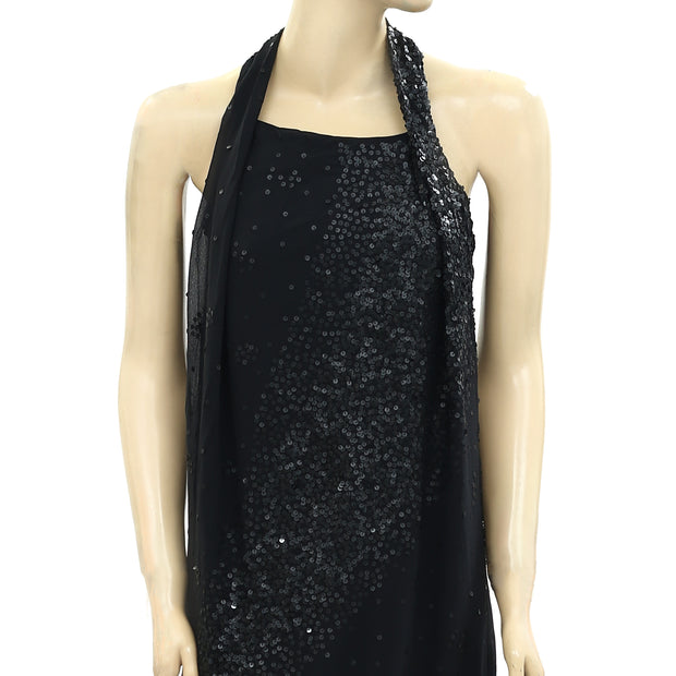 Alysi Sequin Embellished Mini Tunic Dress XS