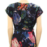 Anthropologie Astrid Needlepoint Printed Mini Dress S